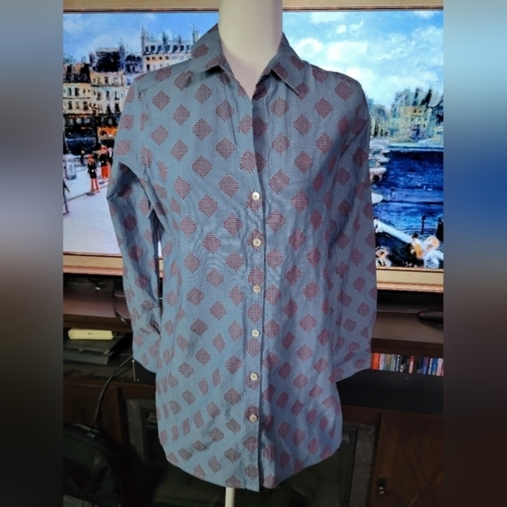 Foxcroft size 6 button down shirt‎ dress or tunic